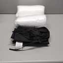 Outdoor Seat Cushion Set 22 x 22 In, Water-Resistant & Fade-Resistan, Patio Furniture Cushions with Removable Cover Deep Seat & Back Cushion with Handle and Adjustable Straps for Chair Sofa, 1PC (Black)