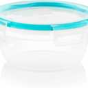 Snapware Total Solution 3-Cup Plastic Food Storage Container with Lid, 3-Cup Rectangular Meal Prep Container, Non-Toxic, BPA-Free Lid with 4 Locking Tabs, Microwave, Dishwasher, and Freezer Safe (1 Count (Pack of 1))