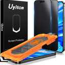 Uyiton for iPhone 16 Pro Matte Privacy Screen Protector - Anti-Fingerprint [Easy to Install] Anti-Spy Shatterproof Full Coverage Case Friendly 9H Tempered Glass Screen Cover, 2 Pack