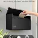 Uniclife Wall Mount Mailbox for Outside, Large Metal Mail Box for Home, Heavy Duty Modern Post Box Letters Drop Box for Outdoor Office (No Lock)