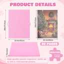 Feifeiya 30 Pockets Puzzle Folder 1000pcs Pink 28x20.5