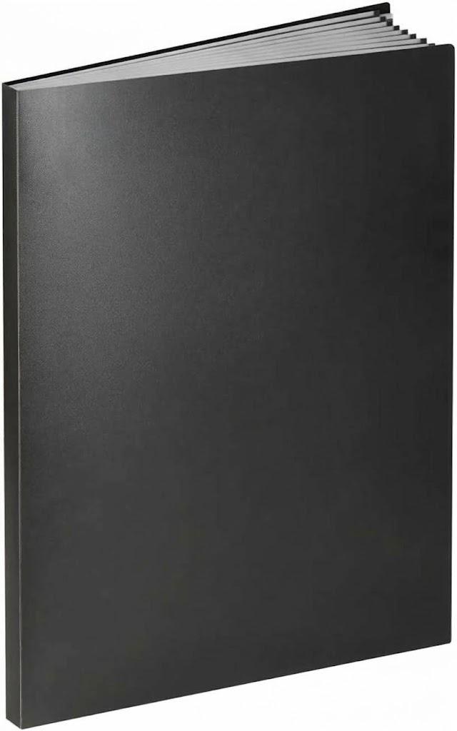 Binder with Plastic Sleeves,  30", Black 