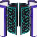 TP04 Replacement Filter for Dyson Air Purifier TP04 HP04 DP04 Pure Cool Fan Hot Tower Fan, 360 Combi Glass HEPA + 2-in-1 HEPA Filters for TP04 Tower Purifying Fan