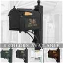 Whitehall™ Personalized Whitehall Capitol Mailbox with Side Address Plaques and Post Package
