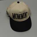 Mommin Trucker Hat, Mothers Day Gifts for Mom Wife, Vintage Two Tone Ponytail Baseball Cap, Adjustable Embroidered Hat