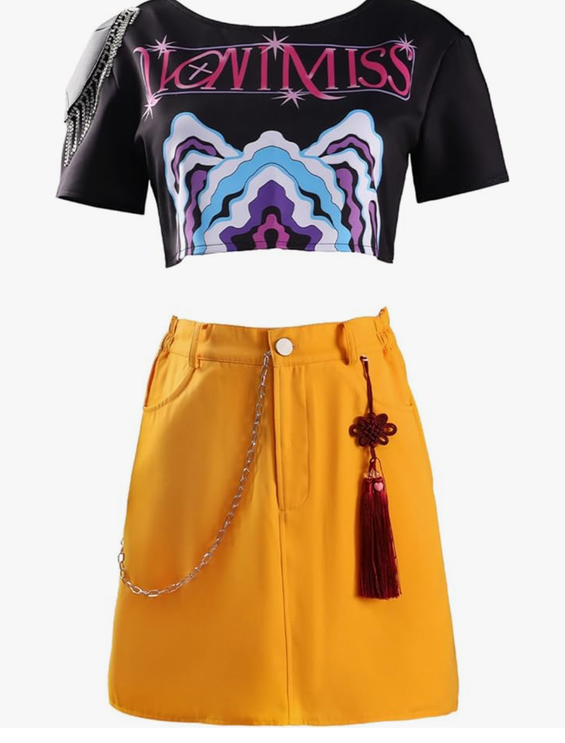 Women Girls Kpop Costume Rumi Zoey Mira Cosplay Outfits L