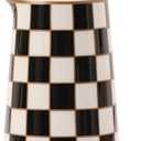 Porlien Checker Porcelain Flower Vase Home Decor  5.5' High