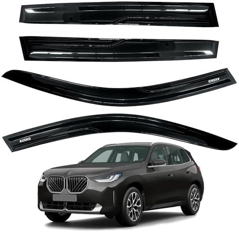 AUXKO Rain Guards Window Visors for Toyota Grand Highlander 2024 2025 - Updated with 3M Tape Tape-On Side Window Wind Deflectors & Visors Accessories for Toyota Grand Highlander Car Windows Black