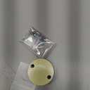 Door Stoppers for Wall, 1.65 x 0.9 Inch Door Knob Wall Protector with Silicone & Aluminum Alloy, Adhesive & Screw Mounting Door Bumper for Home & Office Walls, Black