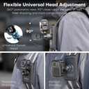 REYGEAK for DJI Osmo Backpack Strap Mount,Bag Belt Shoulder Clip Mount for Action 5 Pro/4/3,Magnetic Backpack Quick Release Mounts for DJI OSMO Action Accessories