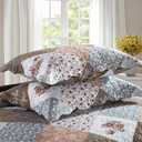 HoneiLife Oversized King Bedspreads 120x120-3 Pcs California King Quilt, Extra Large Quilt Sets All Season Use,Rustic Bedding Sets King Size,Reversible Coverlet Lightweight Microfiber Bed Quilts