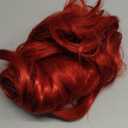 Baruisi Long Curly Wavy Red Wigs for Women Side Part Natural Looking Cosplay Synthetic Fiber Wig Heat Resistant Replacement Hair