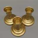 Bud Vases with Candlestick Holders: Set of 6 Clear Glass Vase with Silicon Sleeve for 0.87" Taper Candle Holder - Flower Vases for Centerpieces Wedding Table Party Decor (Gold)