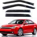 KPY Rain Guards Fit for 2008-2011 Ford Focus Sedan, Out-Channel Window Visors Vent Wind Deflectors 4PC, Car Accessories for 08-11 Focus Sedan (Excludes Hatchback)