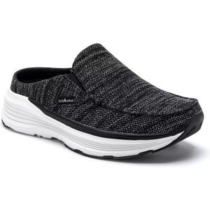 Women's Orthopedic Slip On Slippers Walking Shoes: Comfort Diabetic Slip-On Mules for Womens, Flat Feet Walking Shoes for Foot Pain Relief, Skin Friendly Elastic Clogs for Outdoor Black Size 37