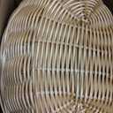 20 Pack Oval Poly Wicker Baskets 9.1 x 6 x 2.6 Inch Wicker Bread Baskets, Small Size Gift Baskets for Kitchen, Restaurant, Fruit Storage, and Food Display