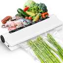 Vacuum Sealer Machine for Food,Compact Vacuum Sealer for Food, Digital Timer, Moist/Dry, with 20 Vacuum Bags