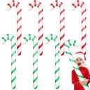 ASTARON 8 Pack 35" Inflatable Christmas Candy Canes for Christmas Decorations, Jumbo Candy Canes for Outdoor Holiday Decorations, Christmas Party Decorations Supplies