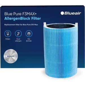 Blueair Blue Pure 311i+ Max AllergenBlock Filter, Genuine Replacement for Blue Pure 311i+ Max Air Purifier