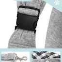 Dog Carrier Sling for Small Dogs and Cats(0 to 12 lbs), Puppy Sling Carrier with Adjustable Strap, Travel Safety Harness, Hands-Free Pet Carrying Holder Travel Bag for Outdoor, Gray
