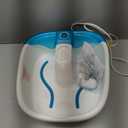 HoMedics Bubble Mate Foot Spa, Toe Touch Controlled Foot Bath with Invigorating Bubbles and Splash Proof, Raised Massage nodes and Removable Pumice Stone