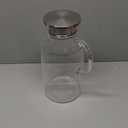 128oz Glass Pitcher with Lid,1 Gallon Glass Water Pitcher Hot/Cold Water Jug, 3.7LJuice and Iced Tea Beverage Carafe with Lid