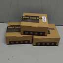 Gold Wave Style Door Handles (No Lock and Key), Non-Locking Reversible Gold Door Lever for Bathroom and Interior Closet, Polished Brass, 3 Pack