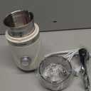 SHARDOR Electric Super Silent Blade Coffee Grinder, Timed Grind Control Rotary Knob, Adjustable Coarse to Fine for Coffee Beans, Spices & Herbs, with 1 Removable Stainless Steel Bowl, Cream