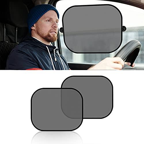 2 Pack Universal Window Shade, Cling Sunshade - Sun, Glare and UV Rays Protection for Your Child - Side Window Car Sun Shades, Blocks Over 98% of Harmful UV Rays (Small)
