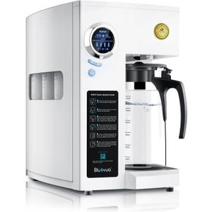 Bluevua RO100ROPOT Countertop Reverse Osmosis Water Filter System, Portable RO Filtration with Remineralization, No Installation, WQA Certified - ROPOT-UV, 6-Stage RO
