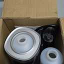 Massage Oil Warmer Bottle Professional Lotion Warmer for SPA, Automatic Oil Warmer Heated Oil Lotion Cream for Salon, Barber Shops, Home, with Two Oil Bottle Dispenser (black)