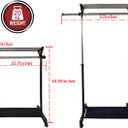 Clothes Rack on Wheels with Extra Top Storage Shelf, Expandable Rolling Garment Rack for Hanging Clothes, Heavy-duty Metal Stainless Steel Adjustable Organizer for Bedroom, Living Room