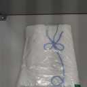 Seasonwood Blue Bow Shower Curtain with Cording Bow Embroidery 72x84 Inches