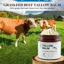 Beef Tallow for Skin,Tallow Face Moisturizer,Organic Whipped Tallow and Honey Balm,Moisturizes and Soothes the Skin(4 Oz1PC)