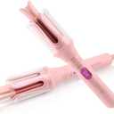 Automatic Hair Curler, Auto Curling Iron for Women/Kids with Long Hair, Safe & Easy, Fast Heating, Smart Timer, Ceramic Negative Ion Tech No Damage, 12 Temps, Dual Voltage