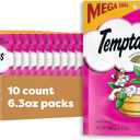 Temptations Classic Crunchy and Soft Cat Treats Blissful Catnip Flavor, 6.3 oz. Pouch (Pack of 10)