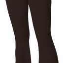 Sunzel Flare Leggings for Women with Pockets, Crossover Yoga Pants with Tummy Control, High Waisted and Wide Leg (Large, Java Brown)