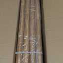 QDWIS 2 Pack Wood Curtain Rods for Windows 66 to 120 Inch,1'' Diameter Drapery Rods with Imitation Wood Grain Leaf Pattern Finials,Boho Adjustable Heavy Duty Curtain Rods Set,36-120'',Natural Wood