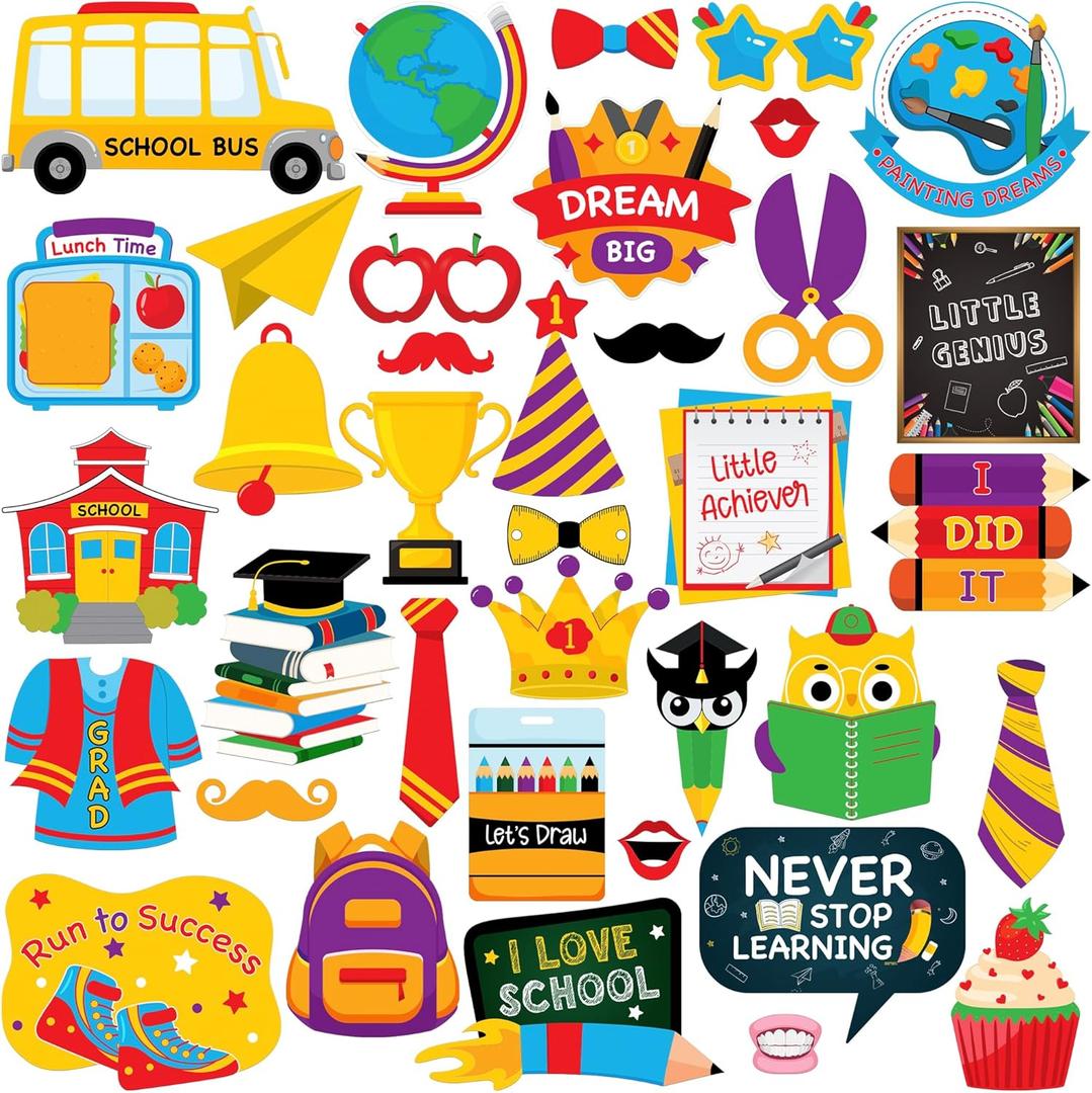 KatchOn, Preschool Graduation Props 2025 - Big, Pack of 30 | Kindergarten Grad Photo Props 2025 | Preschool Graduation Decorations 2025 | Grade Grad Props for Kids