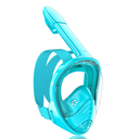 QingSong Kids Snorkel Mask Full Face, Snorkeling Set with Camera Mount, Foldable 180 Degree Panoramic View Snorkeling Gear Anti-Fog Anti-Leak