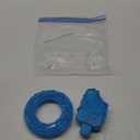 3 Pack Puppy Teething Toys Freezables Relieve Teething Pain and Itching,Large Capacity Frozen Puppy Toys for Teething with Long Lasting Freezing Effects.Fillable Puppy Teething Rings (Blue)