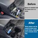 PIMCAR Center Console Hanging Box Compatible with 2023-2026 Honda CRV Hidden Compartment with Lid Premium ABS Plastic Armrest Storage Tray Accessories