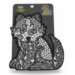 Ace USA Velvet Coloring Page Ages 3+ Set of 3 Pack
