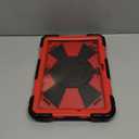 Auizotl Case for Galaxy Tab A11 Plus/A9 Plus Case 11 Inch with Screen Protector/Rotate Stand/Pen Holder, Military Grade Shockproof Cover for Samsung Galaxy A11+/A9+ Plus Tablet Case, Black and Red