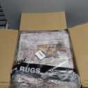 5x7 Area Living Room Rugs - Washable Neutral Modern Abstract Soft Thin Large Rug Indoor Floor No Slip Rug Carpet for Bedroom Under Dining Table Home Office Decor - Pink