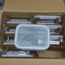 PrepNaturals 8 Pack 36 Oz Glass Meal Prep Containers  Dishwasher Microwave Freezer Oven Safe  Glass Storage Containers with Lids (MultiCompartment)