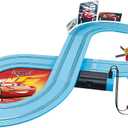 Carrera First Disney/Pixar Cars - Slot Car Race Track - Includes 2 Cars: Lightning McQueen and Dinoco Cruz - Battery-Powered Beginner Racing Set for Kids Ages 3 Years and Up, Medium