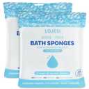 Bath Sponges No Rinse Bathing Wipes  50 Pack Disposable Body Wipes for Adults Bathing No Rinse, Elderly and Bedridden Care  Rinse-Free Bath Sponges for Hygiene, Travel, Camping, and Caregiving