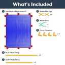 Children's Factory Room Divider 59.5" x 47.5",Blue, Big Screen
