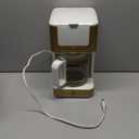 West Bend Timeless 12-Cup Programmable Coffee Maker with Brew Strength Selector for Hot and Iced Coffee, Includes 1-4 Cup Brew Option and Permanent Filter (White/Gold)